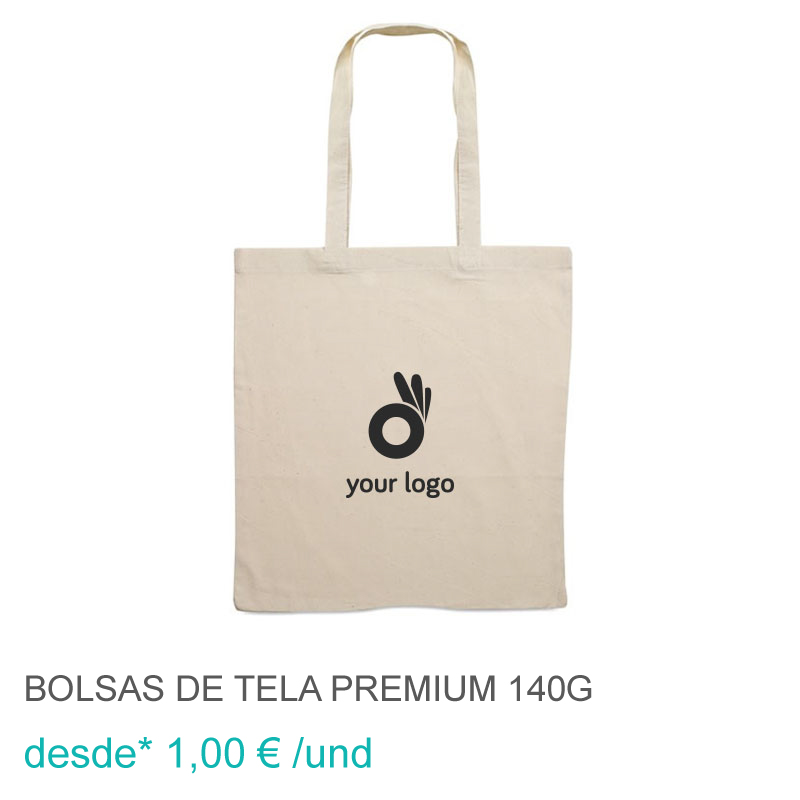 Bolsas de tela premium 140g